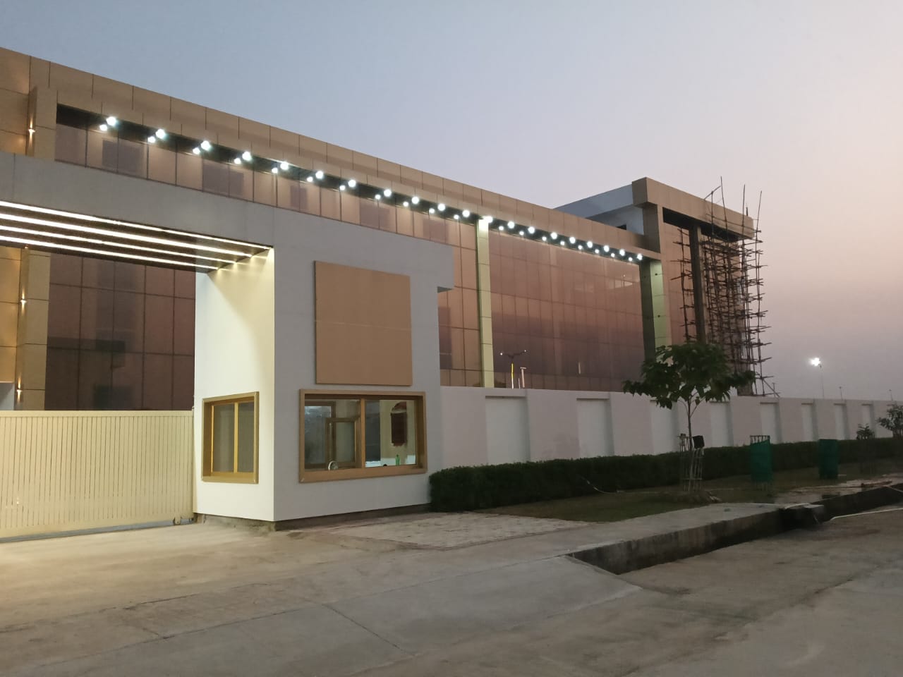 Iconic perforated entry gate